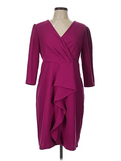 Pre-owned Julia Jordan Cocktail Dress In Burgundy