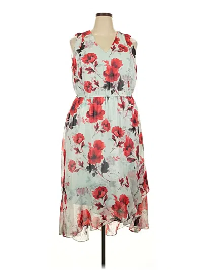 Pre-owned Julia Jordan Cocktail Dress In Gray