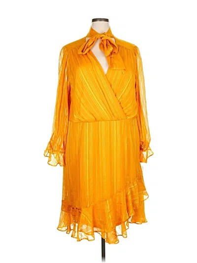 Pre-owned Julia Jordan Cocktail Dress In Orange
