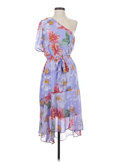 Pre-owned Julia Jordan Cocktail Dress In Purple