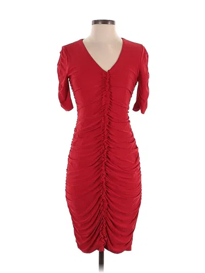 Pre-owned Julia Jordan Cocktail Dress In Red