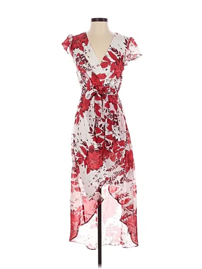 Pre-owned Julia Jordan Cocktail Dress In Red