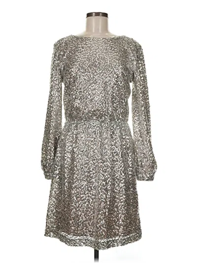 Pre-owned Julia Jordan Cocktail Dress In Silver