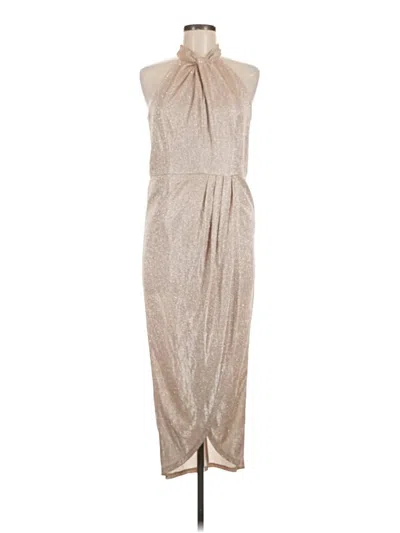 Pre-owned Julia Jordan Cocktail Dress In Tan