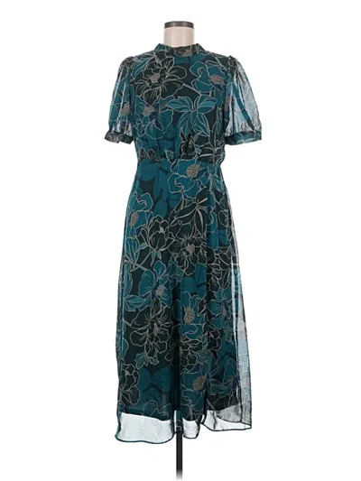 Pre-owned Julia Jordan Cocktail Dress In Teal