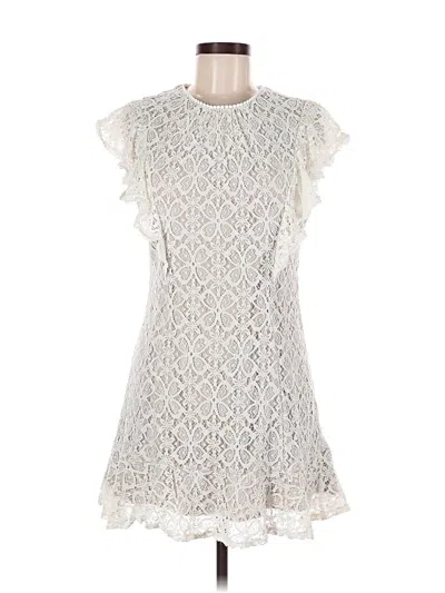 Pre-owned Julia Jordan Cocktail Dress In White
