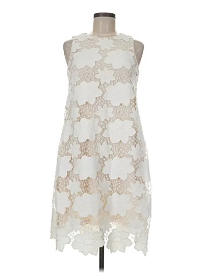 Pre-owned Julia Jordan Cocktail Dress In White
