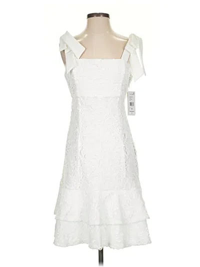 Pre-owned Julia Jordan Cocktail Dress In White