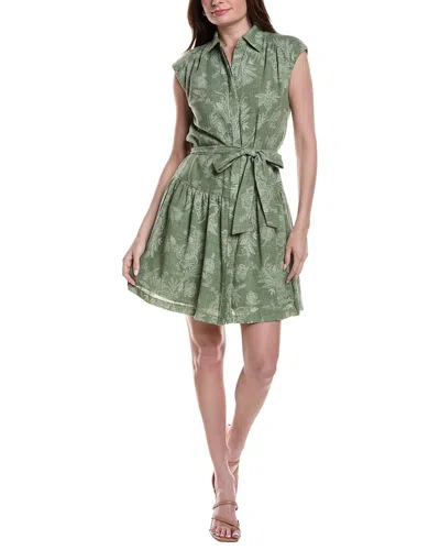 Julia Jordan Collared Mini Dress In Green