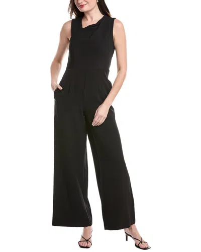 Julia Jordan Crepe Jumpsuit In Black