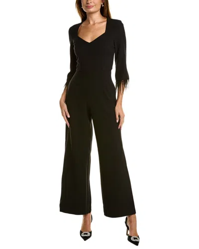 Julia Jordan Crepe Jumpsuit In Black