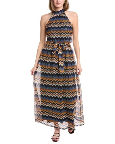 Julia Jordan Crochet Knit Sleeveless Maxi Dress In Multi