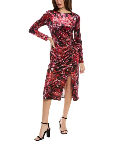 JULIA JORDAN JULIA JORDAN CRUSHED VELVET SHEATH DRESS
