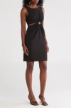 Julia Jordan Cutout Sleeveless Minidress In Black