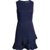 Julia Jordan Double Flounce Sleeveless Dress In Blue