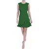 Julia Jordan Double Flounce Sleeveless Dress In Grass
