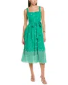 Julia Jordan Embroidered Cotton Midi Sundress