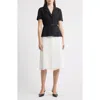 Julia Jordan Faux Two-piece Short Sleeve Belted Midi Dress In Black