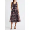 Julia Jordan Floral Cocktail Midi Dress In Multi