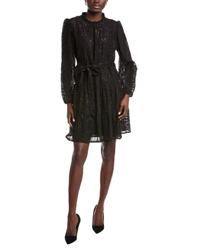 Julia Jordan Floral Lace Midi Dress In Black