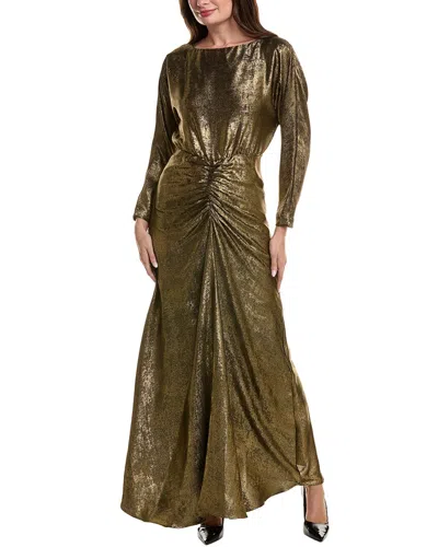 JULIA JORDAN JULIA JORDAN FOIL SATIN MAXI DRESS