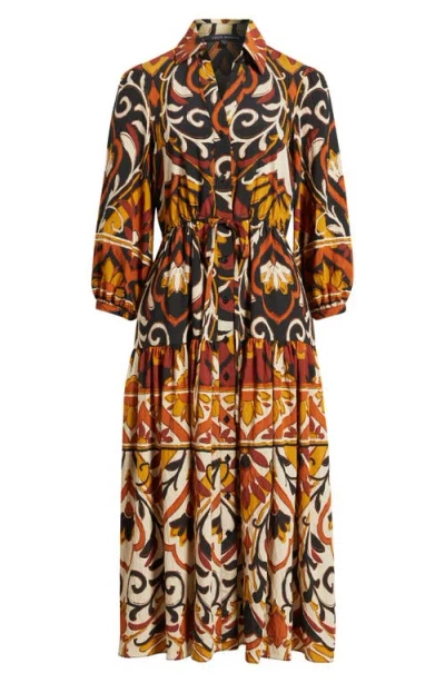 Julia Jordan Geo Print Shirtdress In Multi