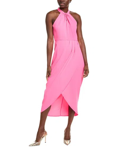 Julia Jordan Halter Midi Dress In Pink