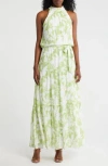Julia Jordan Blouson Maxi Dress