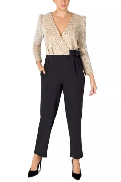 Julia Jordan Jj38261 Sequin Long Formal Pocket Dress In Black