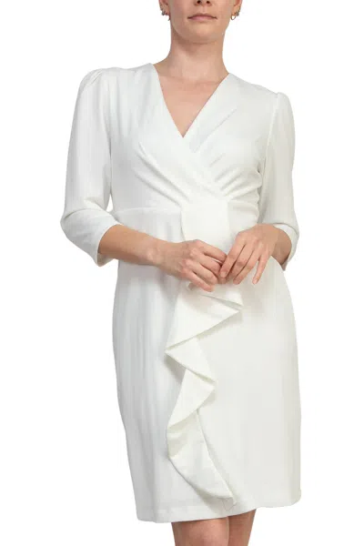 JULIA JORDAN JJ38491 SHORT PLEATED FITTED COCKTAIL DRESS