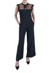 Julia Jordan Jj39768 Ruffled Long Formal Pocket Jumpsuit In Black