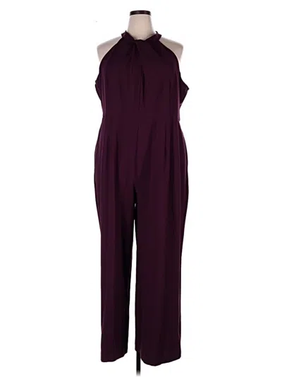 Pre-owned Julia Jordan Jumpsuit In Burgundy