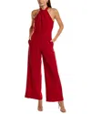 Julia Jordan Sleeveless Halter Neck Jumpsuit In Red