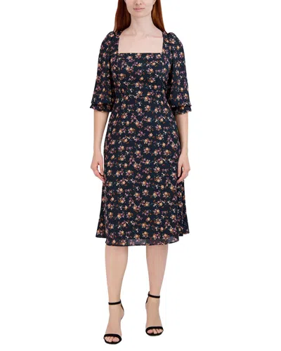 Julia Jordan Midi Dress In Animal Print
