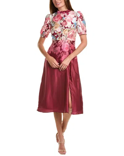 Julia Jordan Midi Dress In Red