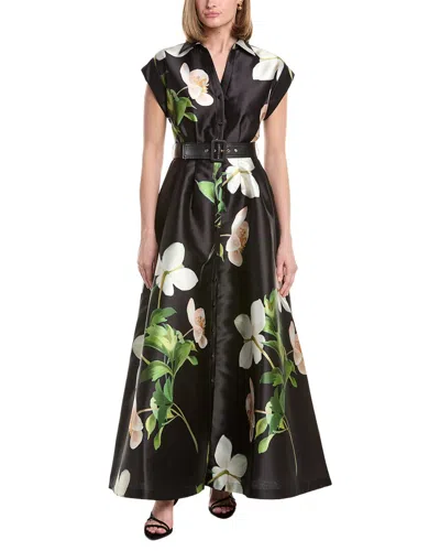 Julia Jordan Mikado Midi Dress In Multi