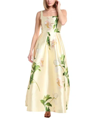 Julia Jordan Mikado Sleeveless Midi Dress In Multi