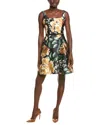 Julia Jordan Floral Cocktail Minidress In Multi