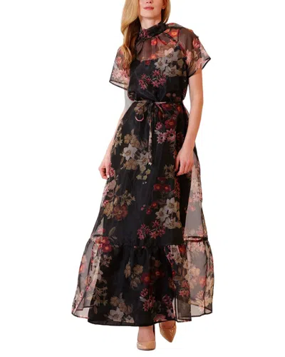 Julia Jordan Organza Dress In Multi