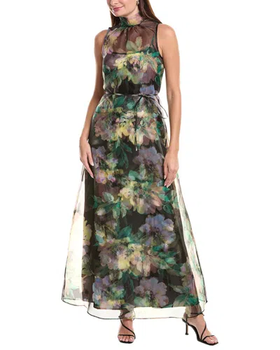Julia Jordan Organza Gown In Multi