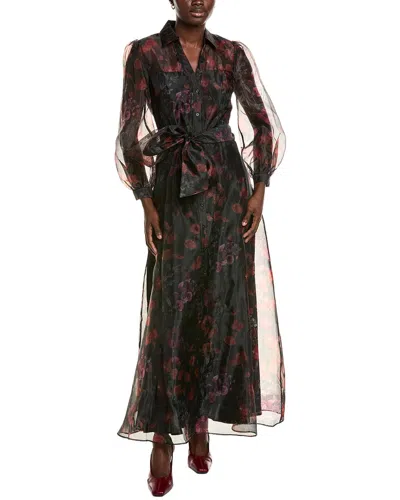 Julia Jordan Organza Maxi Dress In Multi
