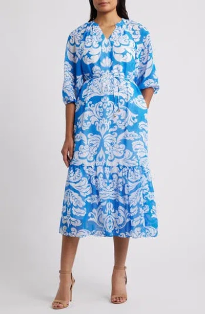 Julia Jordan Paisley Floral Tiered Maxi Dress In Multi