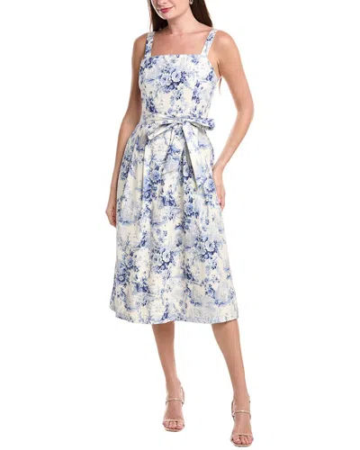 Julia Jordan Pleated Midi Dress In White
