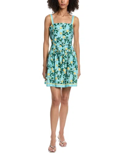 Julia Jordan Poplin Mini Dress In Green