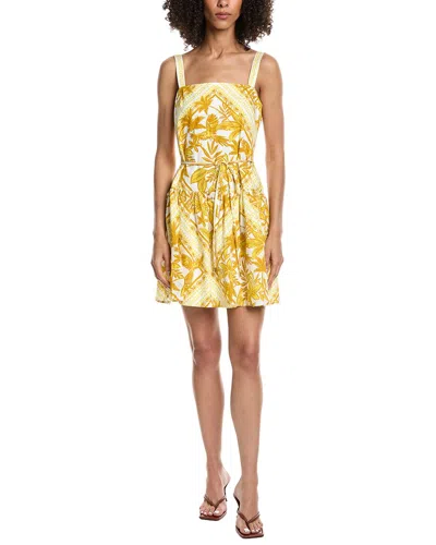 Julia Jordan Poplin Mini Dress In Yellow