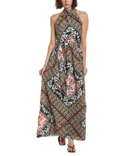 Julia Jordan Printed Chico Crepe Maxi Dress In Transparent
