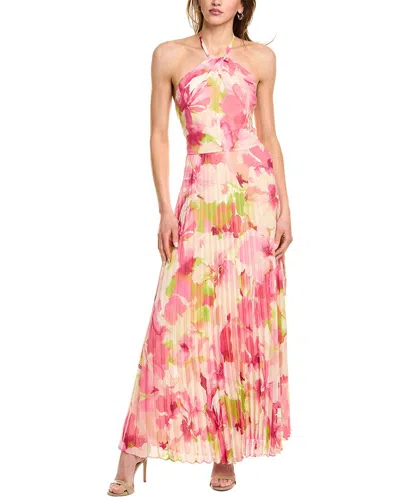 Julia Jordan Printed Chiffon Maxi Dress