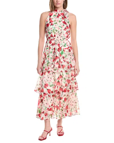Julia Jordan Printed Chiffon Maxi Dress In Multi