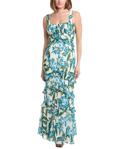 Julia Jordan Printed Chiffon Sleeveless Maxi Dress In Multi