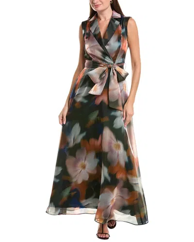 Julia Jordan Printed Maxi Dress In Brown